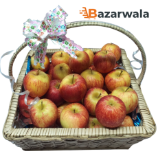 Bazarwala প্রিমিয়াম ফ্রেশ অ্যাপল গিফট বাস্কেট (৩ কেজি)