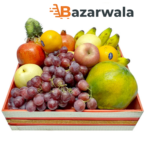 Bazarwala বড় সিজনাল মিক্স ফ্রুট বাস্কেট