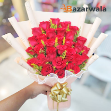 Bazarwala রেড রোজ বোকে