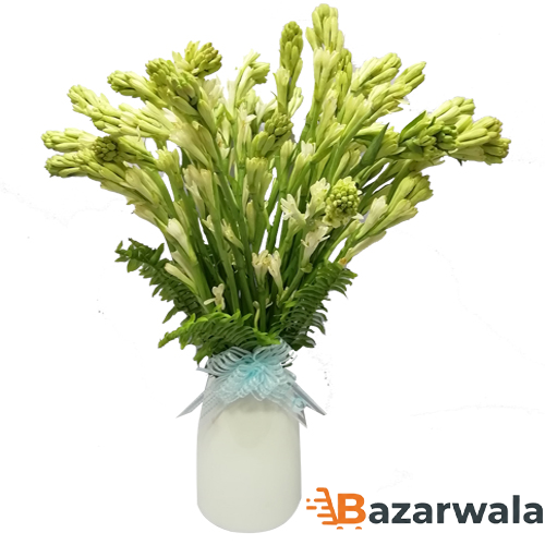 Bazarwala রজনীগন্ধা ভেসে সাজানো বুকেট