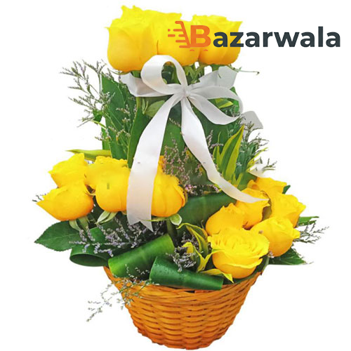 Bazarwala পেঁয়াজি গোলাপের ঝুড়ি