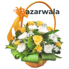 Bazarwala হলুদ ফুলের গিফট হ্যাম্পার