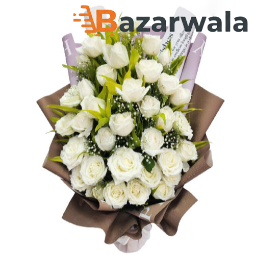 Bazarwala দিবাইন বিউটি ইন হোয়াইট