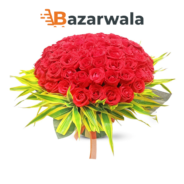 Bazarwala ১০০টি লাল গোলাপ