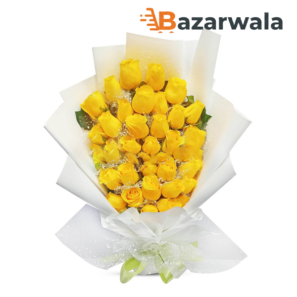 Bazarwala ইয়েলো রোজেস বাঞ্চ বুকেট