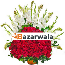Bazarwala ১০০টি গোলাপের শুভেচ্ছা তোড়া