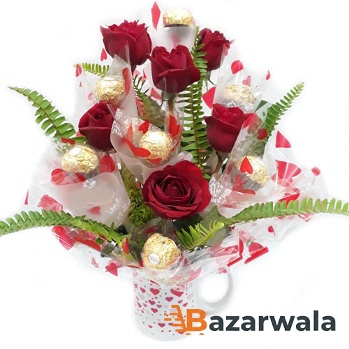 Bazarwala ভ্যালেন্টাইন চকলেটের তোড়া